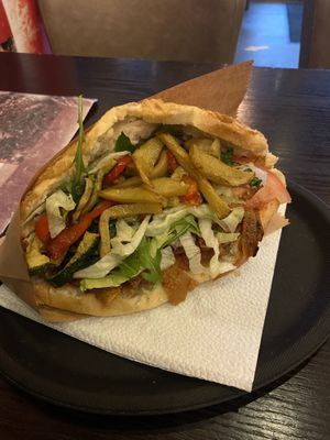 kebab sandwich (our favourite)  at The Kebap in Wiesbaden