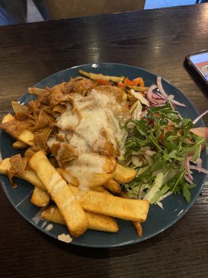 döner plate (fries were really good!!!)  at The Kebap in Wiesbaden