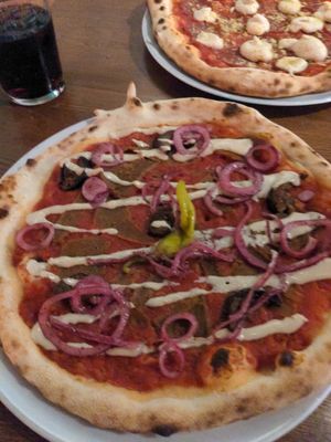 Bergain afterparty Pizza at Daddy Greens Pizzabar - Kallio in Helsinki