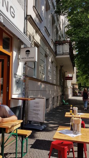 Outside seating area at Wen Cheng Handpulled Noodles - I in Berlin