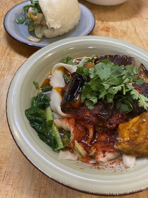 Garlic eggplant noodles   at Wen Cheng Handpulled Noodles - I in Berlin