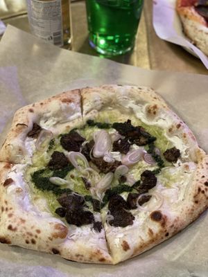 Morel pizza   at KOM in Moscow