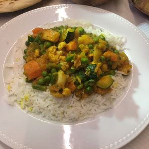 Vegan curry at Annapurna in Chamonix-mont-blanc