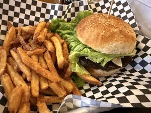 Lovers burger   at La Forastera in Puerto Natales