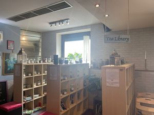 Tea library  at Nine Leaves in Wirral