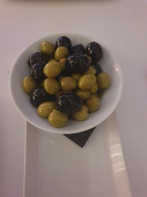 Olives at Bianco Restaurant in Tenerife