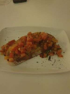 Starter: Bruschetta at Bianco Restaurant in Tenerife