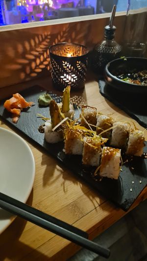 Veggie maki at Munchie in Chamonix-mont-blanc