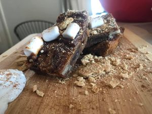 Chewy, spiced S’more blondies
 at Heaven Sent Foods in Flagstaff