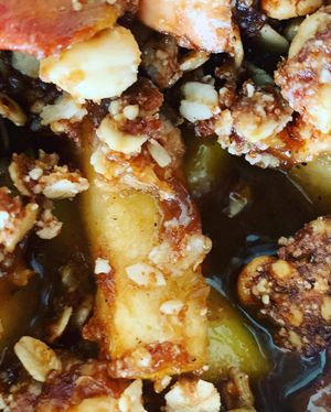 Apple crisp at Heaven Sent Foods in Flagstaff