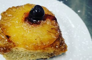 Pineapple Upside Down Cake #Veganuary at Heaven Sent Foods in Flagstaff