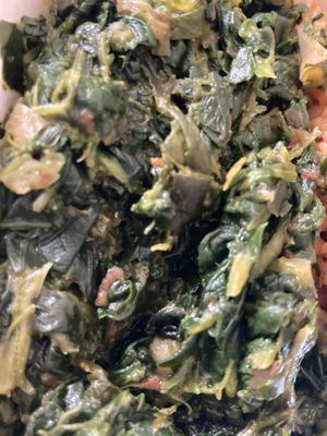 3-greens, so healthy at Motherland Kitchen in Frederick