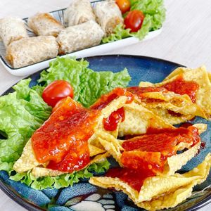 Fried wanton  at Bún Huế Cafe in Central Singapore