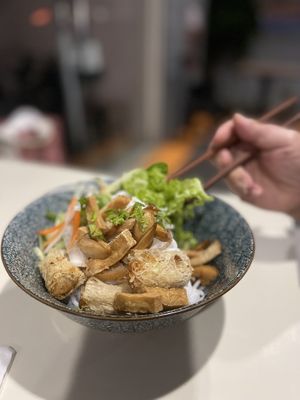 BBQ noodles   at Bún Huế Cafe in Central Singapore