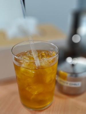 Ice Tea without milk at Bún Huế Cafe in Central Singapore