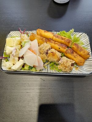 Housemade fried Vietnamese spring roll at Bún Huế Cafe in Central Singapore