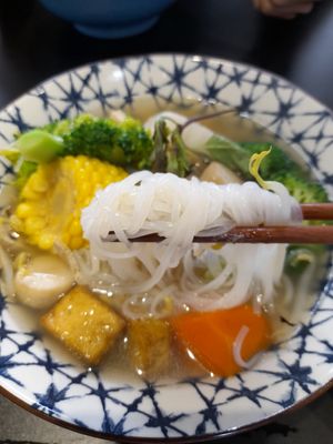 Look at the noodles at Bún Huế Cafe in Central Singapore