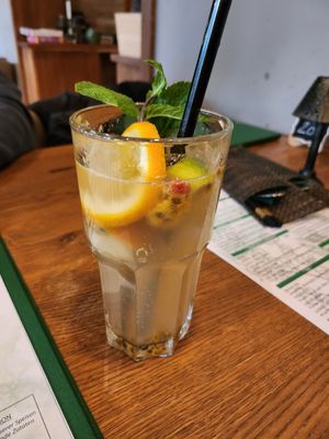 Yellow river at Vegan House - Schillerplatz in Dresden