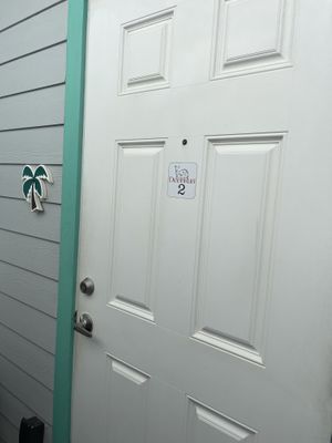 Entrance to our room  at Deer Run Bed and Breakfast in Big Pine Key