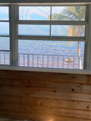 View from our room porch at Deer Run Bed and Breakfast in Big Pine Key