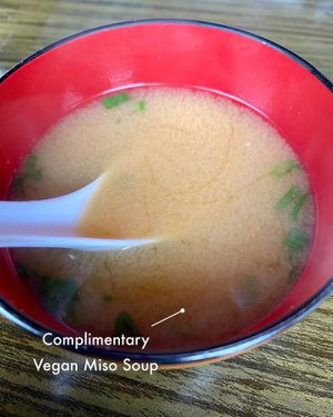 Yummy soup at Tama Sushi Ramen and Vegan in Huntington Beach