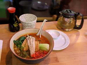 Miso ramen!!! at Tama Sushi Ramen and Vegan in Huntington Beach