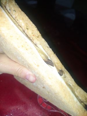 Eggplant and vegan cheese at Vegustibus in Rome