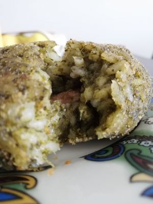 Supplì with broccoli at Vegustibus in Rome