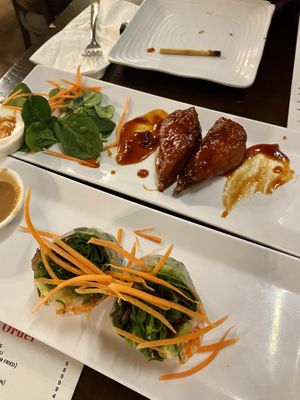 Wings & freshly fresh wraps   at Thai Vegan in Santa Monica