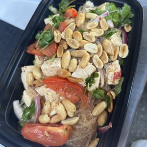 Glass noodles with tofu   at Thai Vegan in Santa Monica