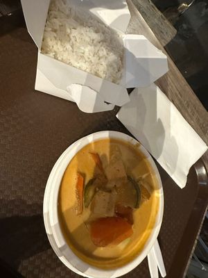 Red curry  at Thai Vegan in Santa Monica