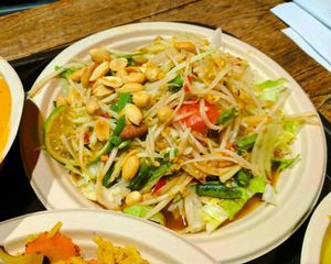 green papaya salad at Thai Vegan in Santa Monica