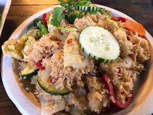 Spicy fried rice at Thai Vegan in Santa Monica