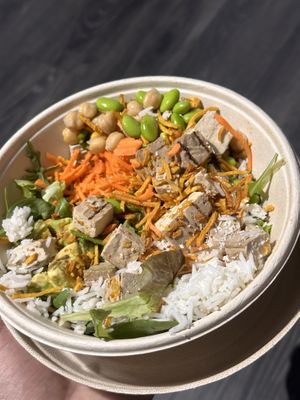 green bowl   at Poke House in Rome