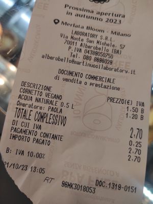  at Bar Pasticceria Martinucci Laboratory in Alberobello