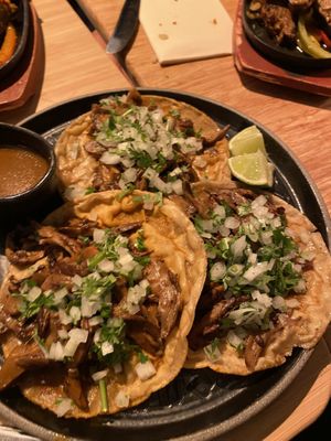 Mushroom tostadas  at Madre in Amsterdam