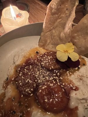 Toffee caramel plantain  at Madre in Amsterdam