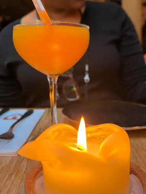 Special drink of the day at Madre in Amsterdam