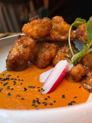 Cauliflower starter at Madre in Amsterdam