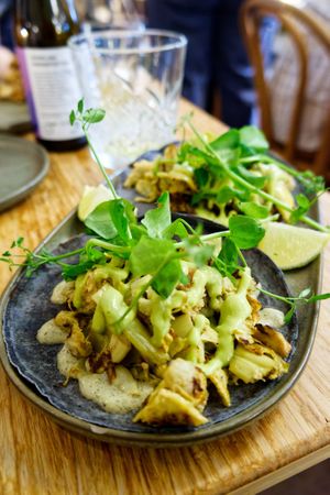 Artichoke barbacoa tacos at Madre in Amsterdam