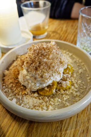 Fermented plantain at Madre in Amsterdam