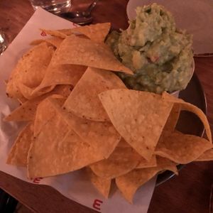Freas made guacamole and homemade chips  at Madre in Amsterdam