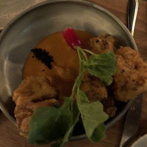 Chipotle mole cauliflower wings  at Madre in Amsterdam