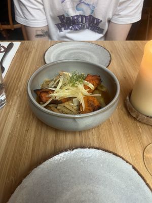 Braised butter beans  at Madre in Amsterdam