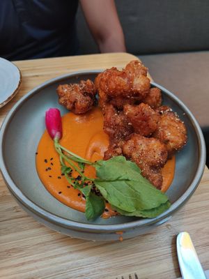 Cauliflower wings at Madre in Amsterdam