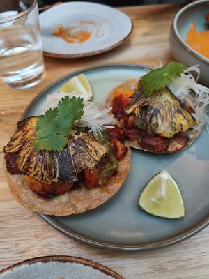 Tacos al pastor at Madre in Amsterdam
