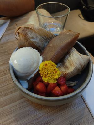 Sweet tamale at Madre in Amsterdam