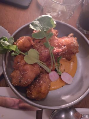 Cauliflower wings at Madre in Amsterdam