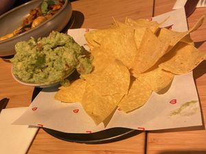Nachos with homemade guacamole: good and really fresh at Madre in Amsterdam