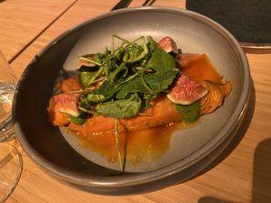 Sweet potato with figs: very soft/smooth and tasty at Madre in Amsterdam